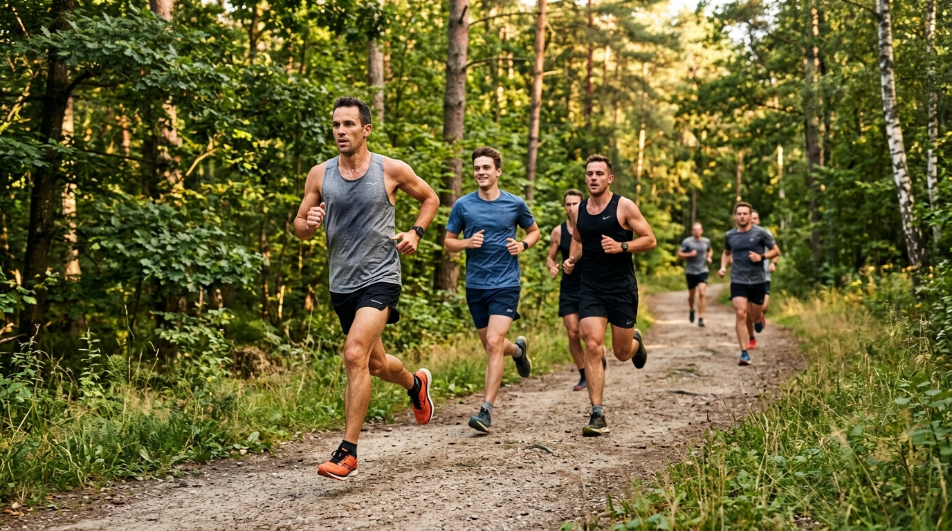 Aktív emberek a szabadban futnak